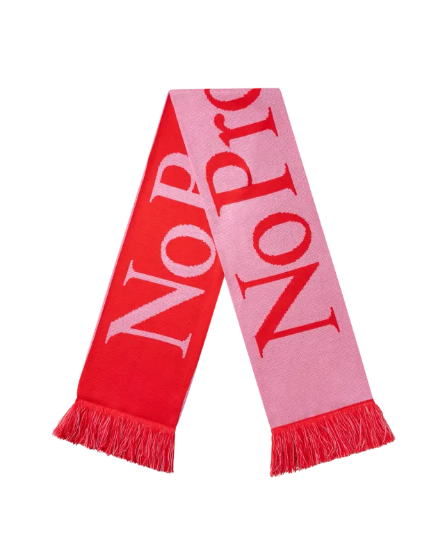 No Problemo Scarf fular tricotat rosu acrilic