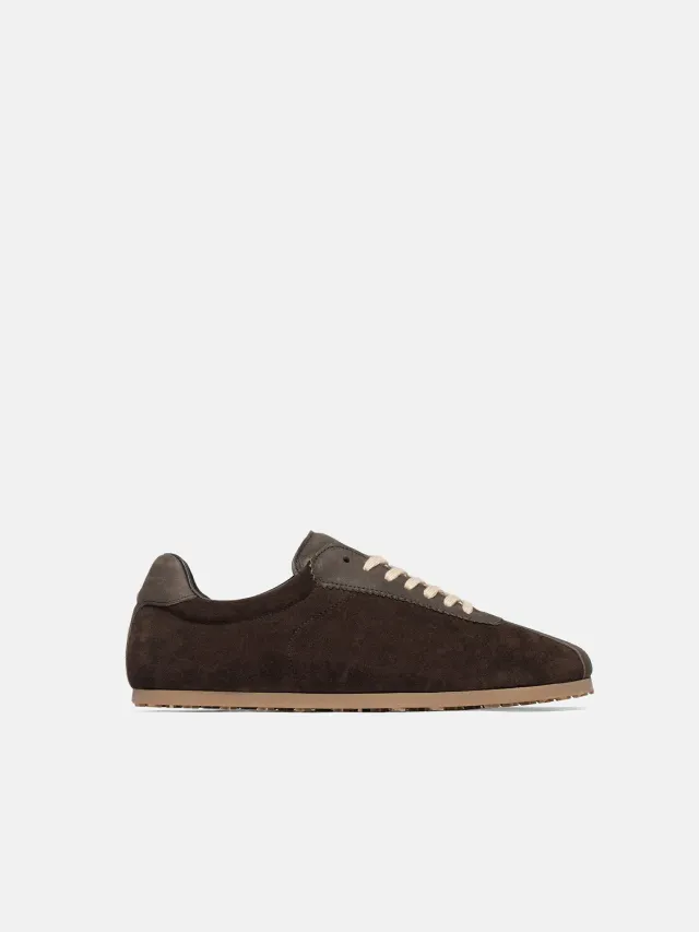 Enrage Retro Runner sneakers maro piele