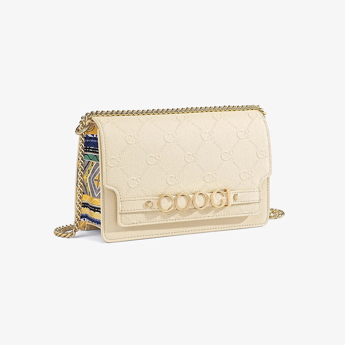 COOGI Capitola Crossbody geanta crem piele naturala