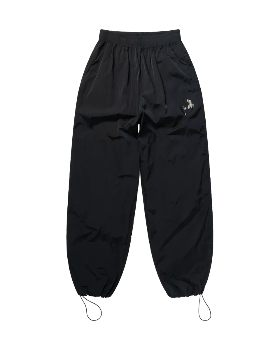 No Problemo Nylon Track pantaloni negri nailon