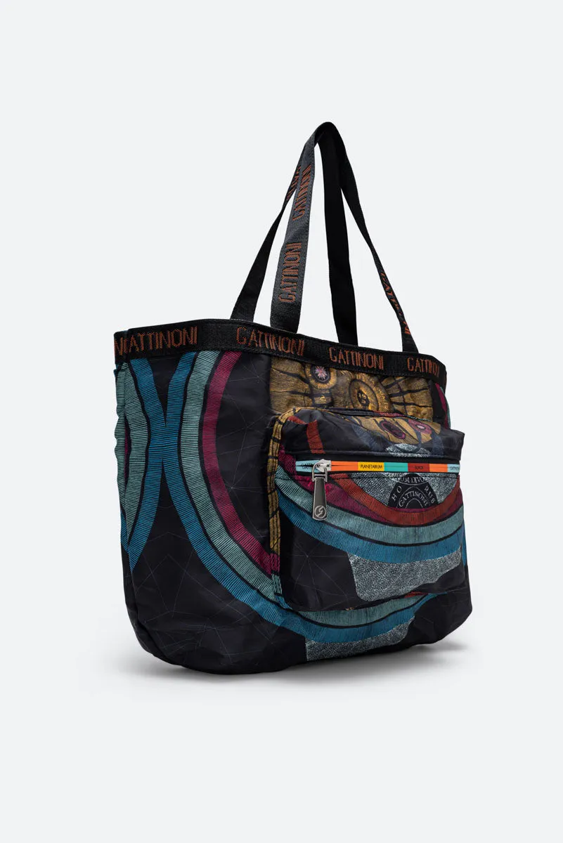 Gattinoni Planetarium Easy Chic geanta umar negru nailon