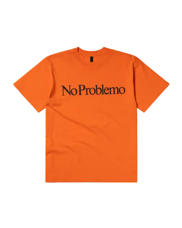 No Problemo SS Tee tricou portocaliu bumbac greu