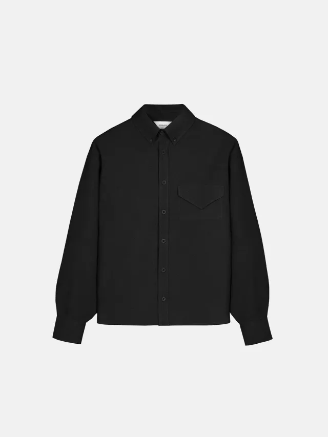 Enrage Black Letter cămașă neagră oversize