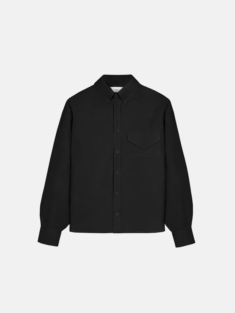 Enrage Black Letter cămașă neagră oversize