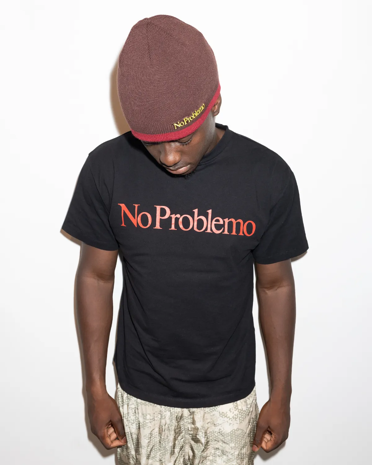 No Problemo SS Tee tricou negru bumbac greu