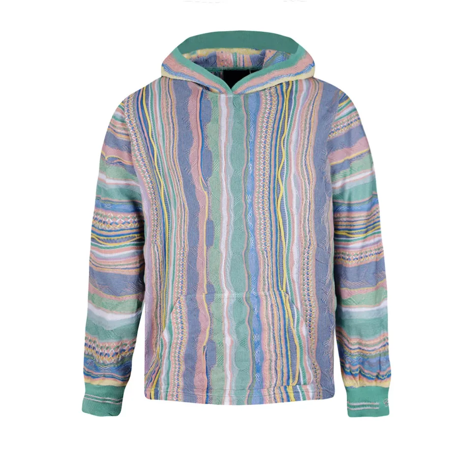 COOGI Light Weight Hoody tricotat roz-galben bumbac