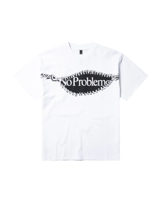 No Problemo NP Zip NPAR60010 tricou alb bumbac greu