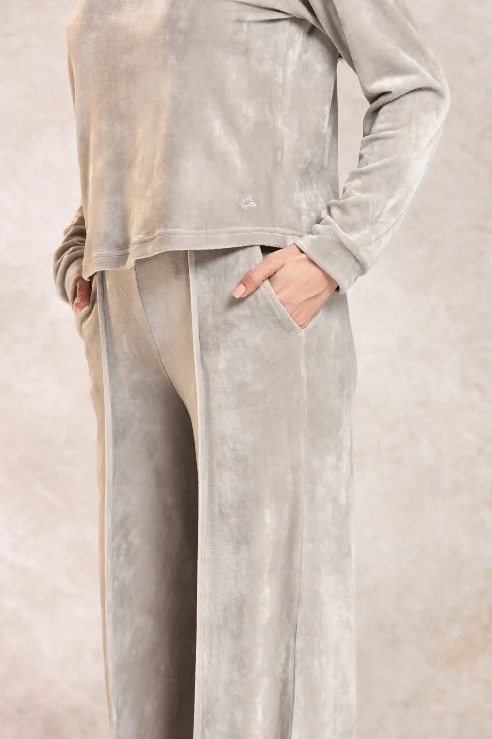 Grama Shop Fit Larg trening gri cu croi larg