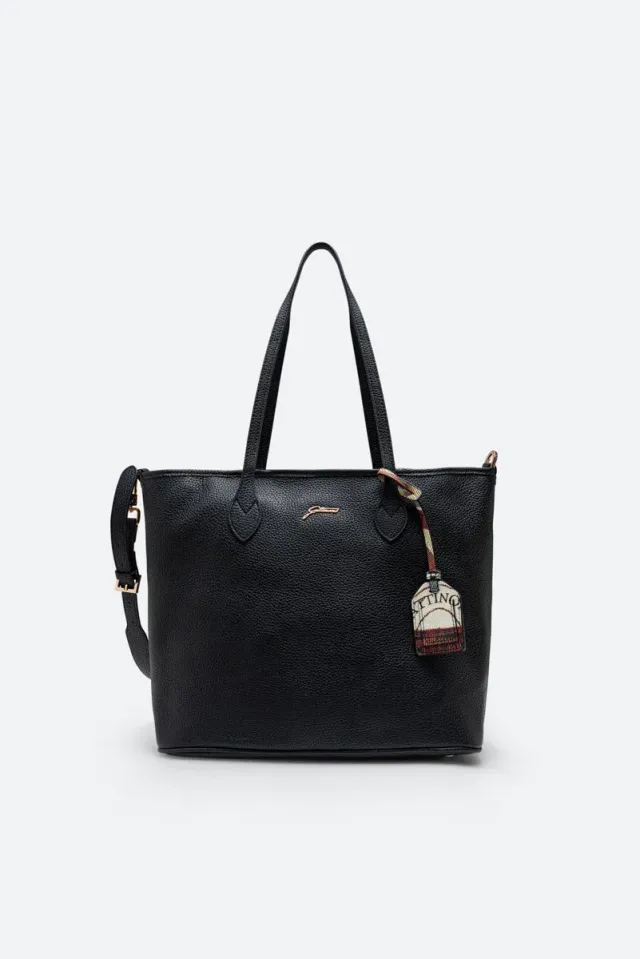 Gattinoni Genesi Marlene Geanta umar piele Nero 33cm