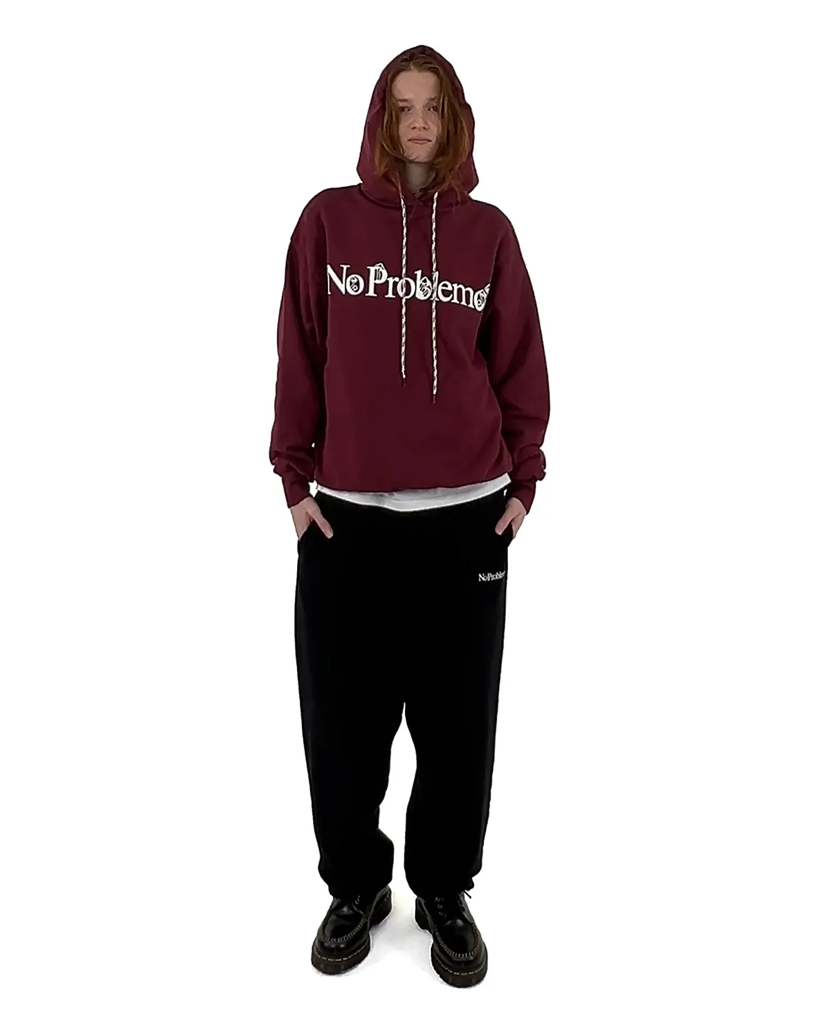 No Problemo Funghi Problemo Hoodie hanorac visiniu