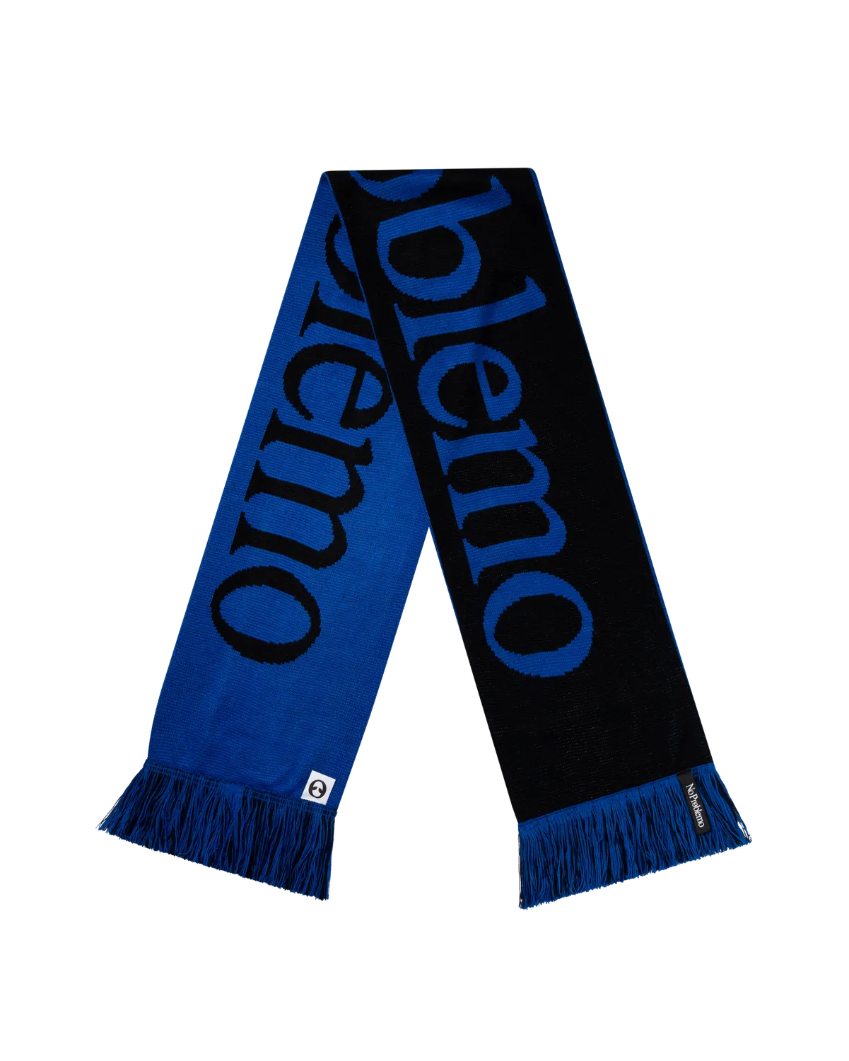 No Problemo Scarf fular albastru acrilic