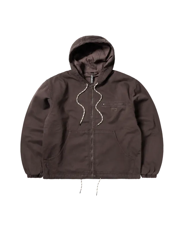 No Problemo Workwear geacă maro bumbac