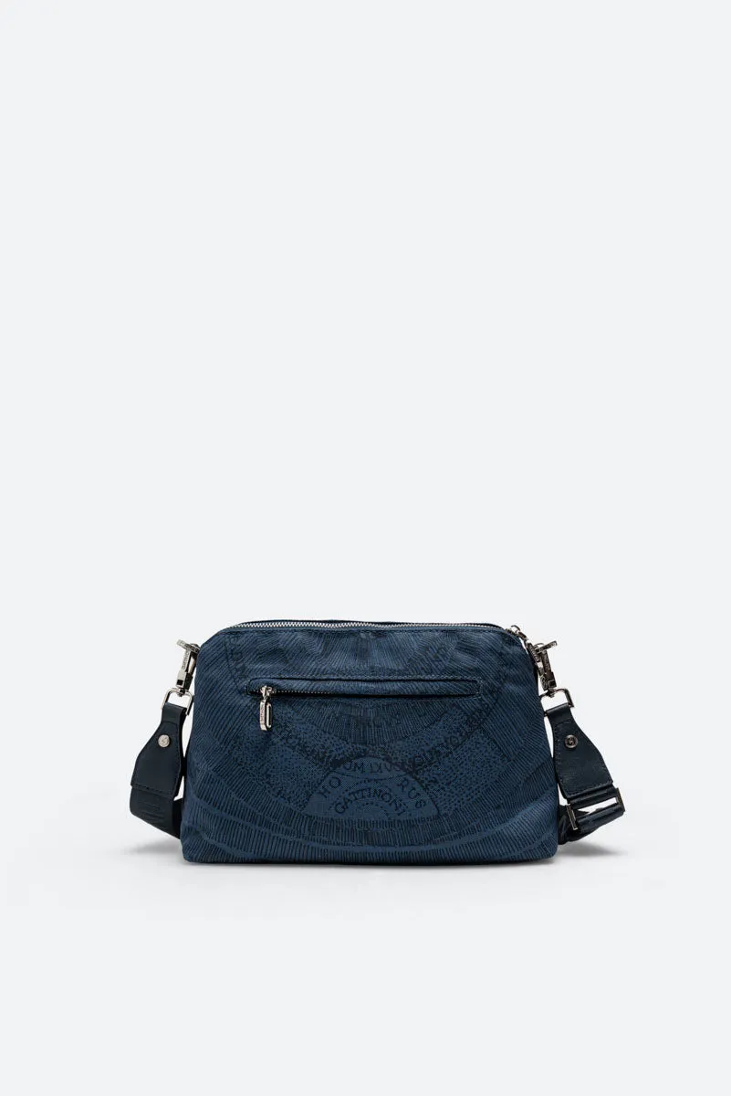 Gattinoni Maya Experience Blue geanta crossbody 28 cm nailon