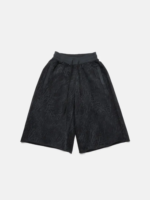 Enrage Maxi Shorts pantaloni scurți negru leopard