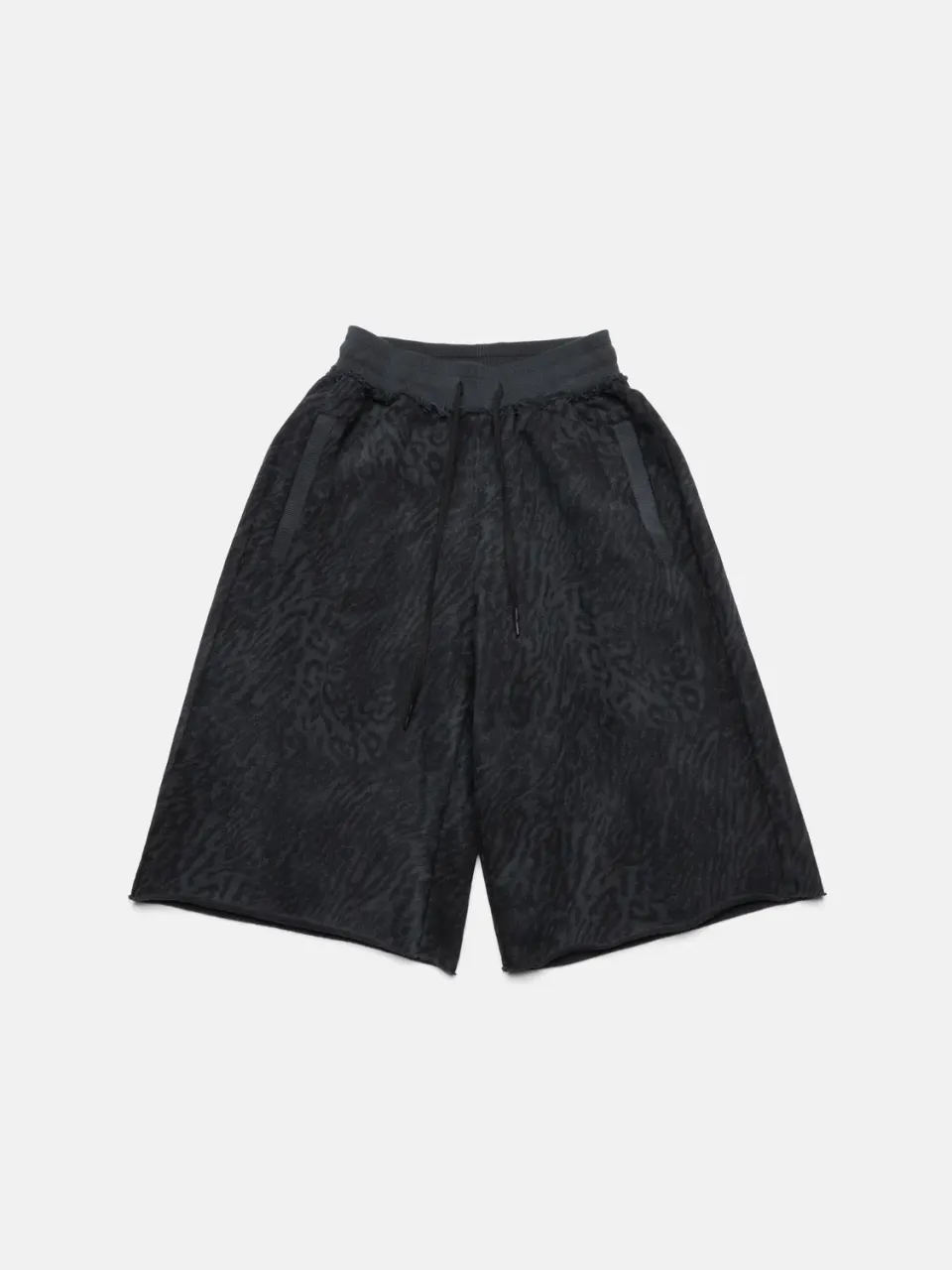 Enrage Maxi Shorts pantaloni scurți negru leopard