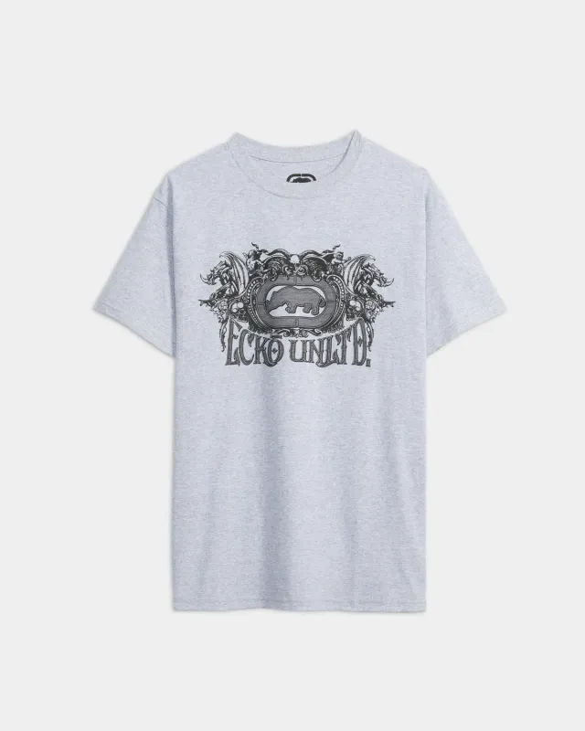 Ecko Red Route of All Evil tricou bumbac cu rinocer