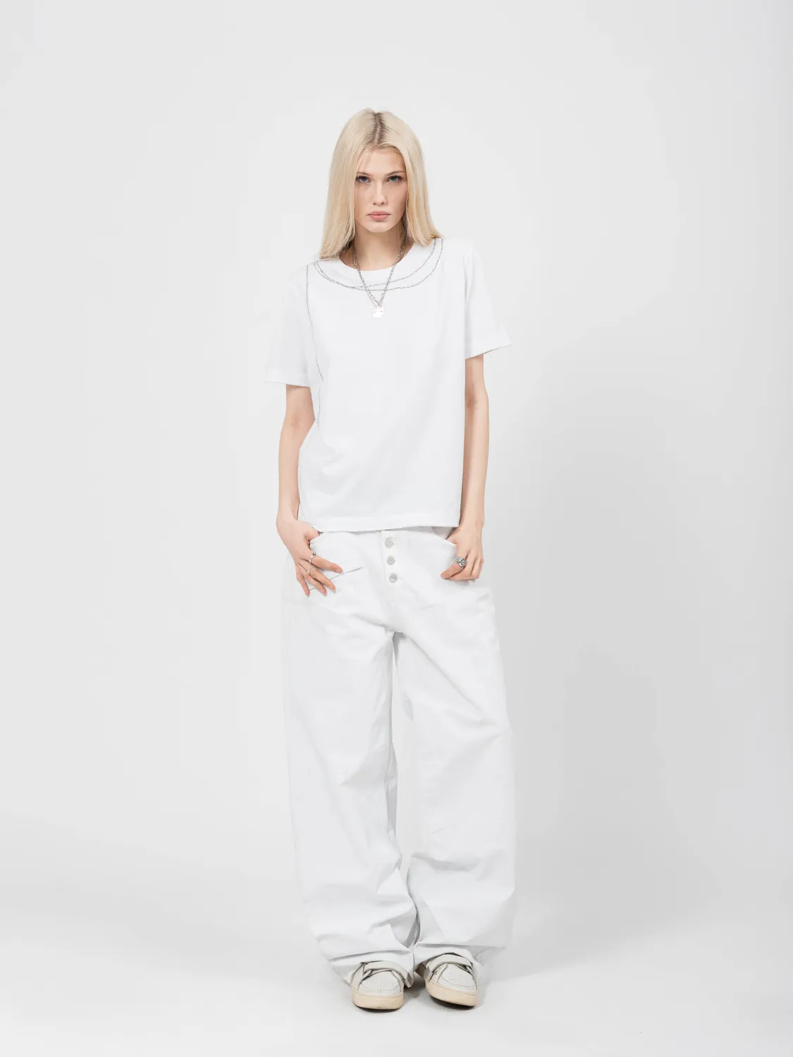 Enrage Tricou Round Neck Alb Bumbac Wired