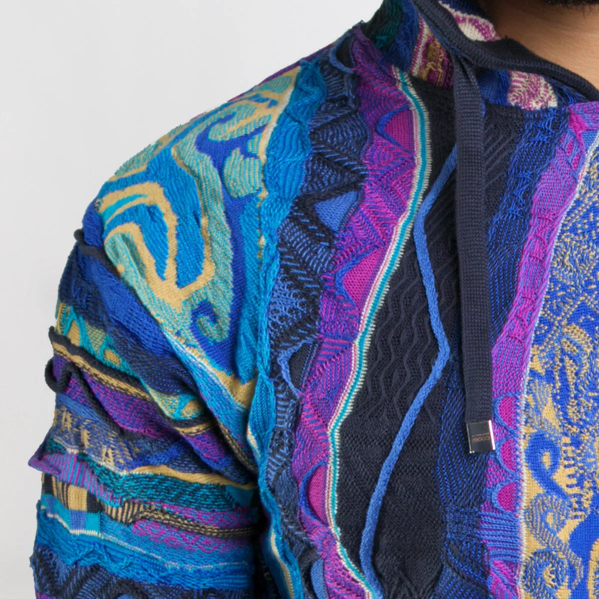 COOGI Classic Blues hanorac tricotat albastru-auriu