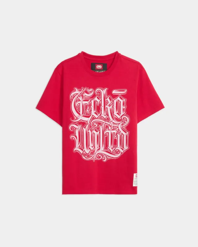 Ecko Red City Block Tee tricou bumbac relaxed