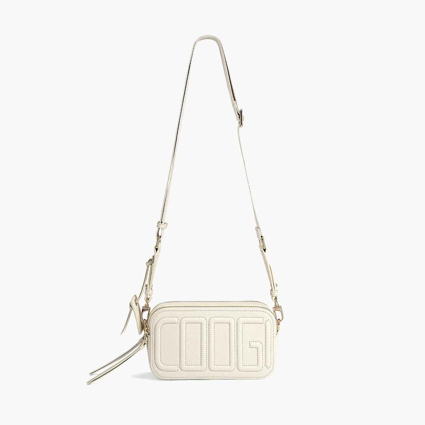 COOGI Dover Camera Bag geanta crem piele