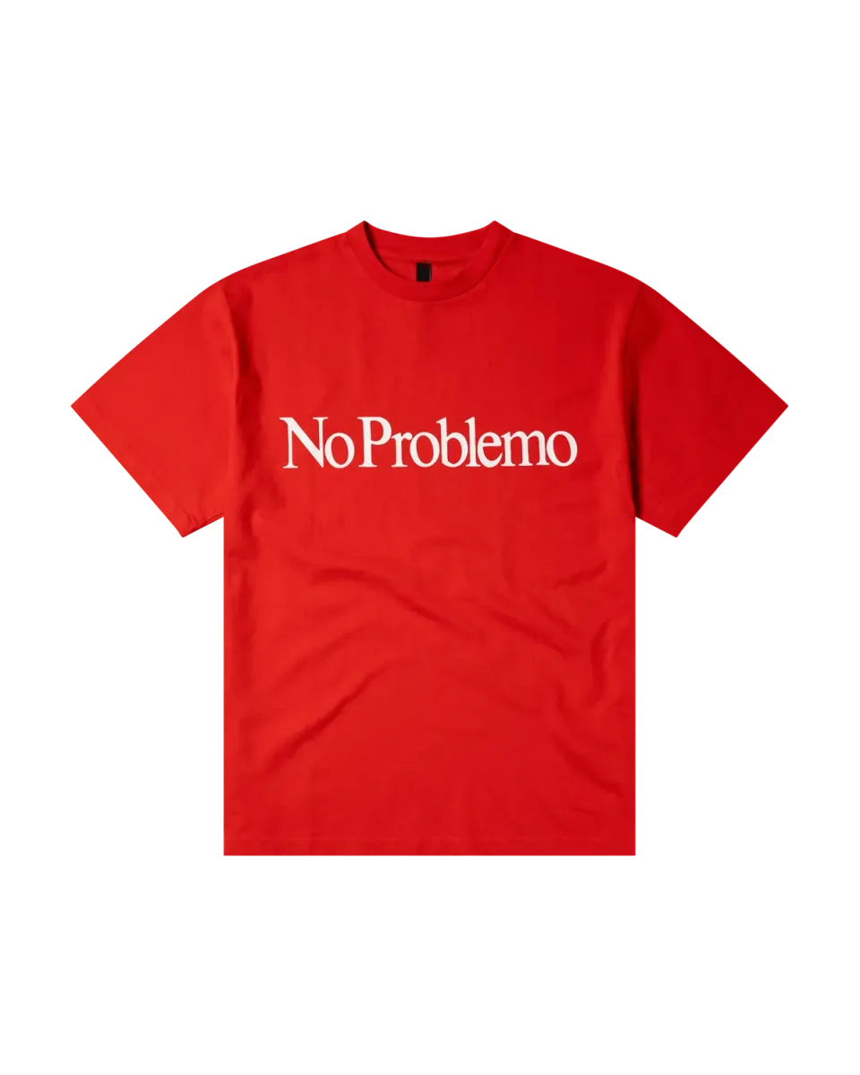 No Problemo SS Tee tricou rosu bumbac clasic