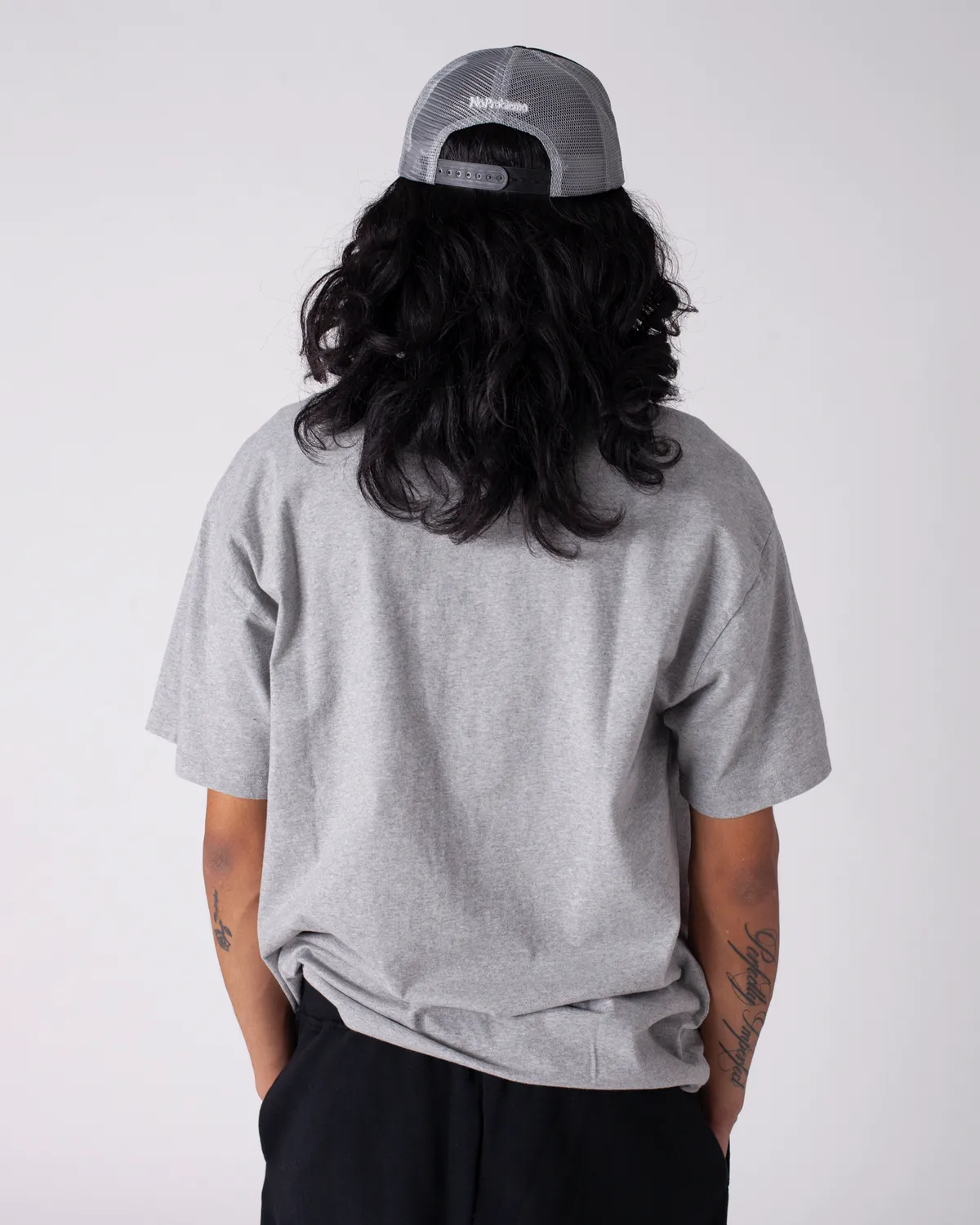 No Problemo I Heart tricou gri greu