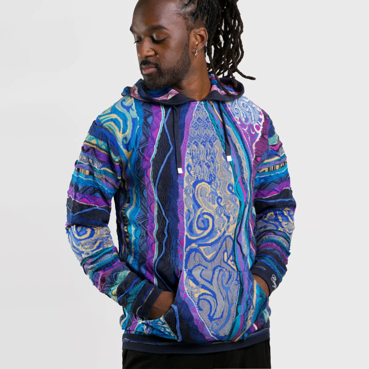 COOGI Classic Blues hanorac tricotat albastru-auriu