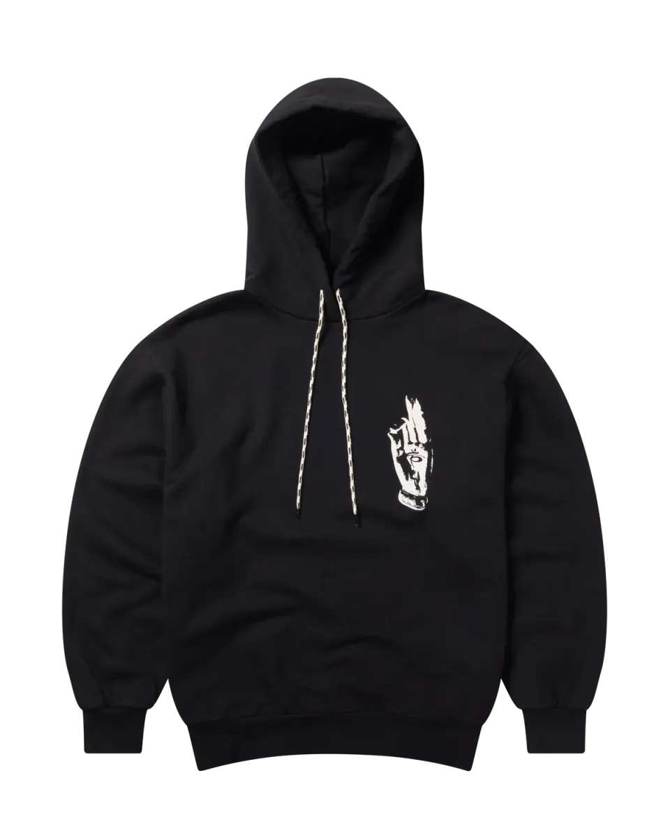 No Problemo Holy Mountain hoodie hanorac negru bumbac