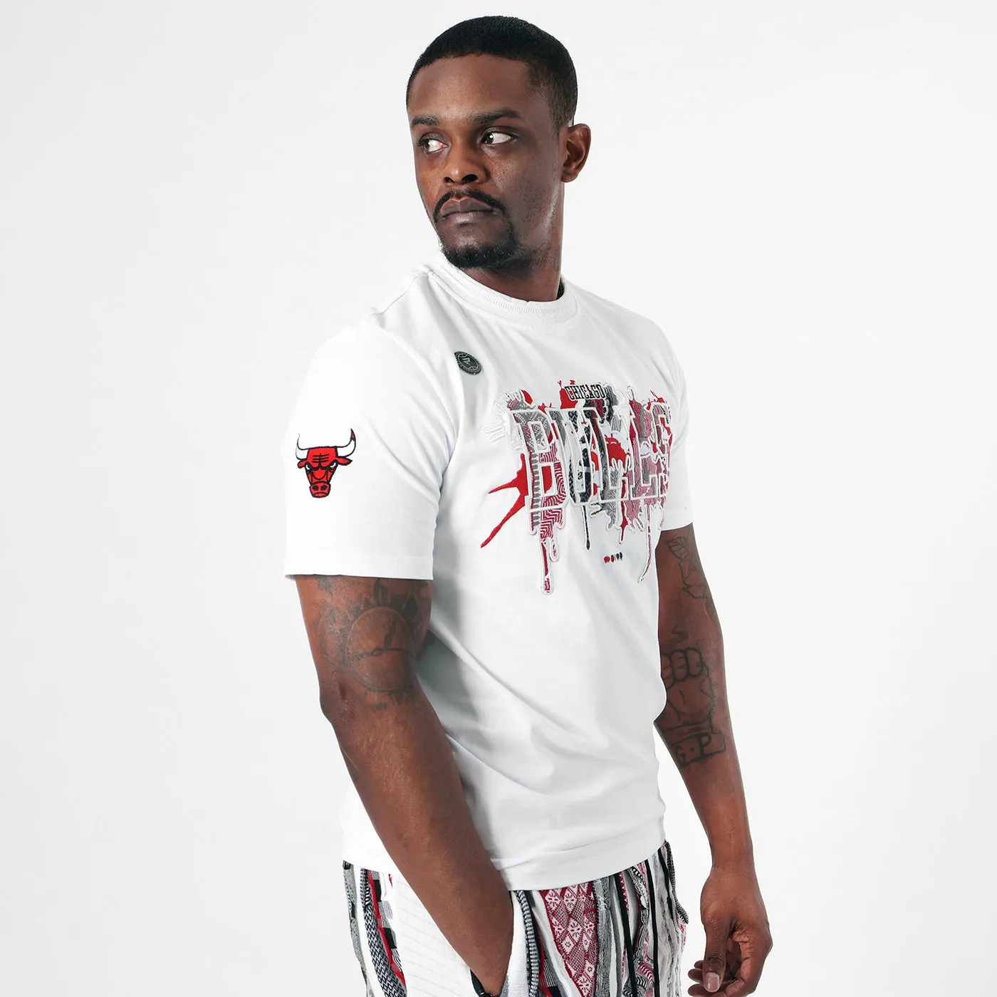 COOGI NBA Chicago Bulls tricou barbati brodat bumbac