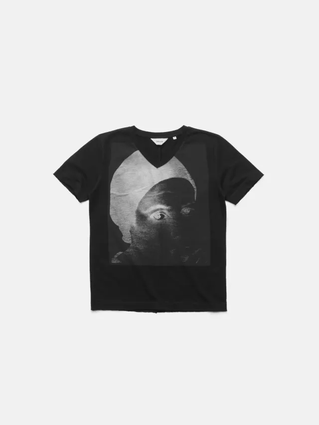 Enrage V-Neck Tee Dorothy tricou negru bumbac