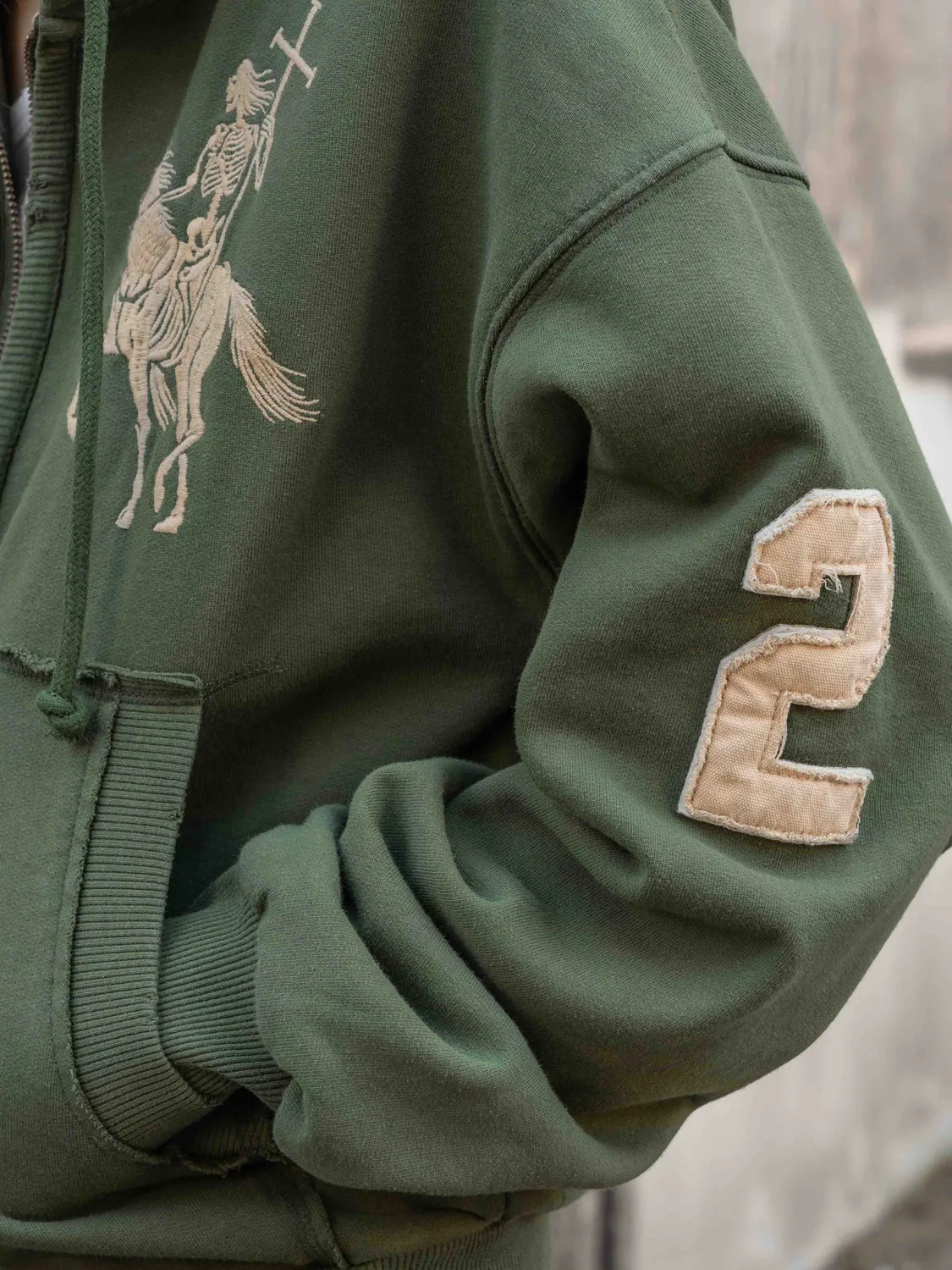Enrage 2010 Zip Hoodie hanorac verde bumbac