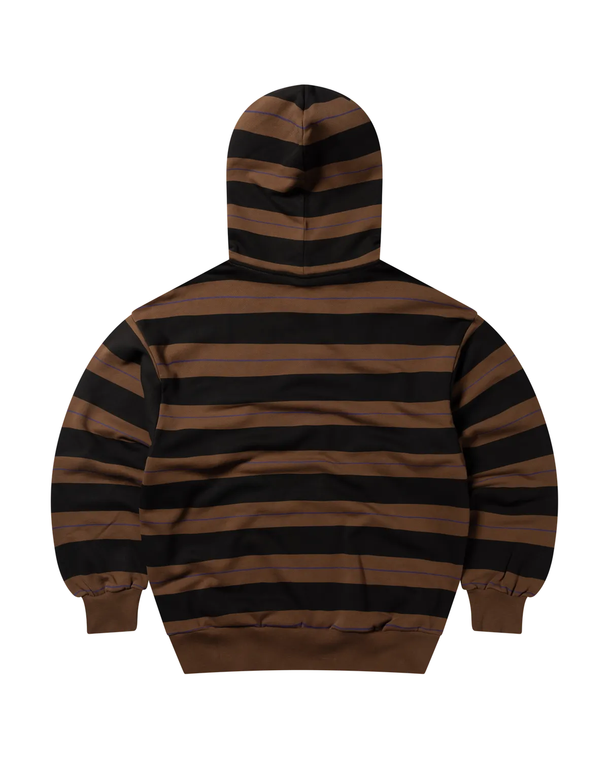 No Problemo Striped hanorac maro dungi bumbac cu glugă