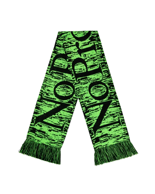 No Problemo Glitch fular verde acrilic