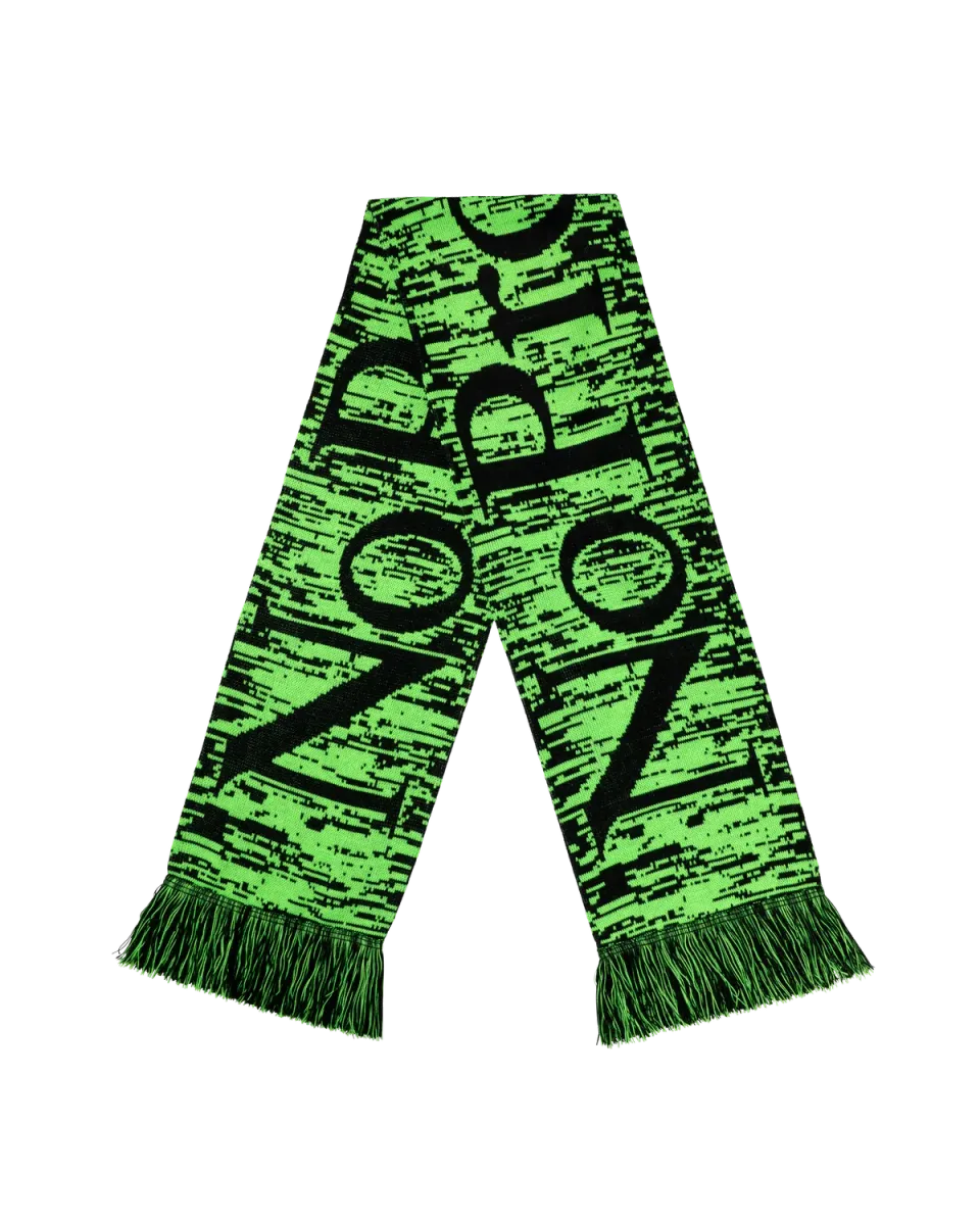 No Problemo Glitch fular verde acrilic