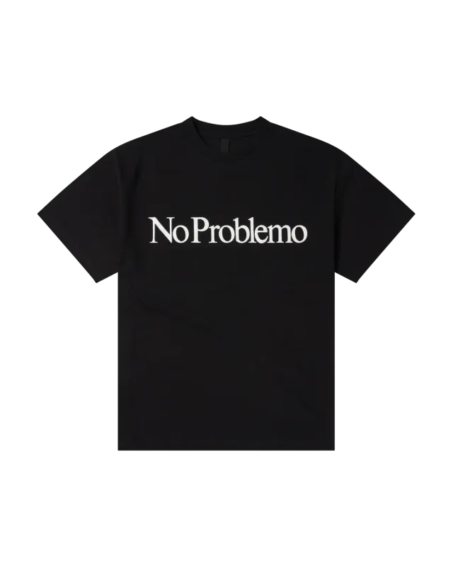 No Problemo Mini Problemo tricou negru bumbac