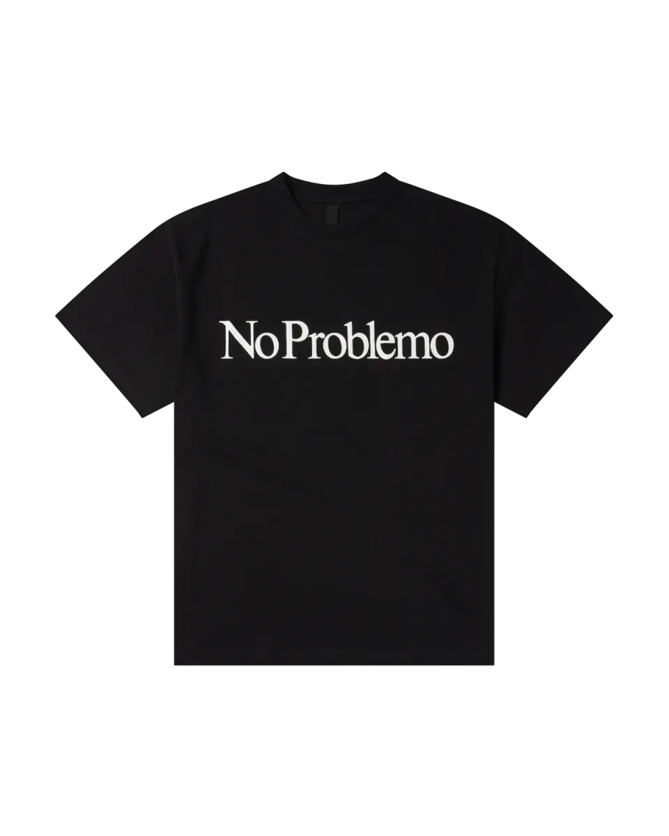 No Problemo Mini Problemo tricou negru bumbac