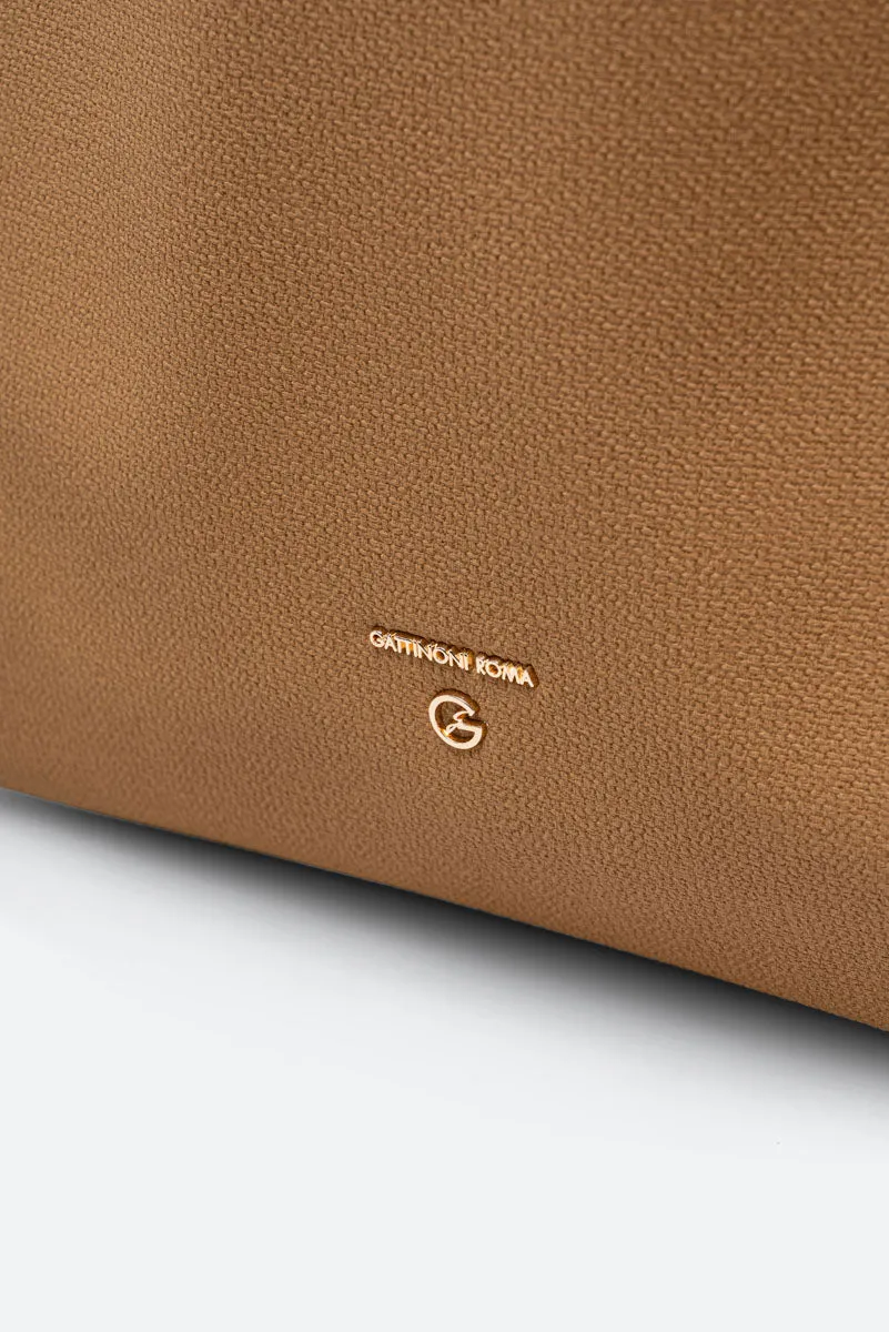 Gattinoni Teodosia Reversible geantă umăr cognac 29 cm