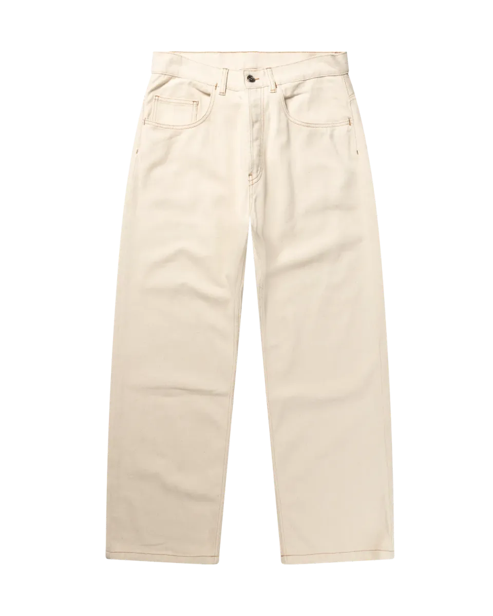 No Problemo Bagi Jean blugi albi baggy bumbac