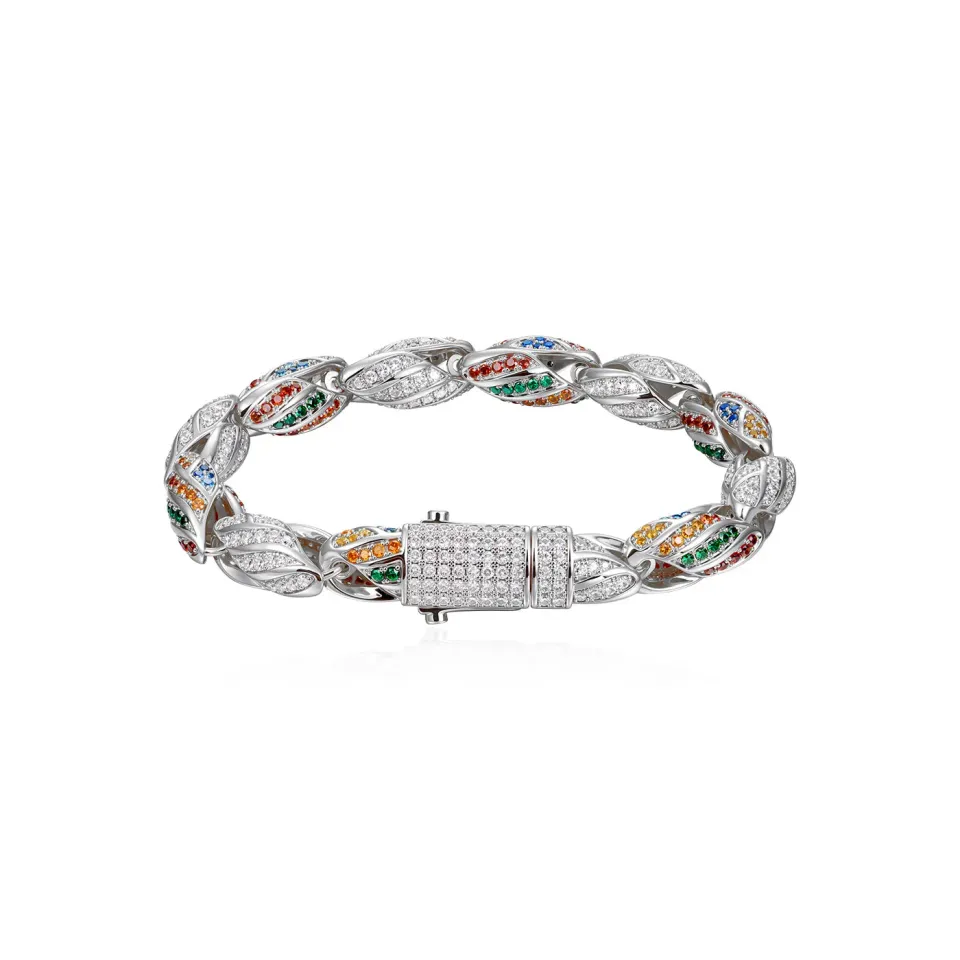 COOGI Outback bratara aur alb placat 7 inch 6mm