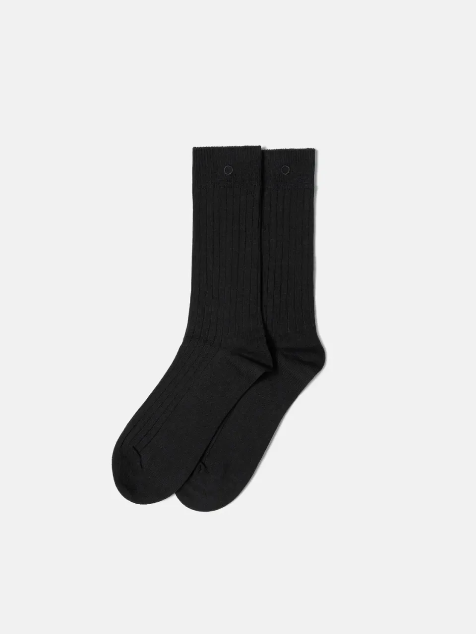 Enrage Ribbed Socks șosete negru bumbac striate