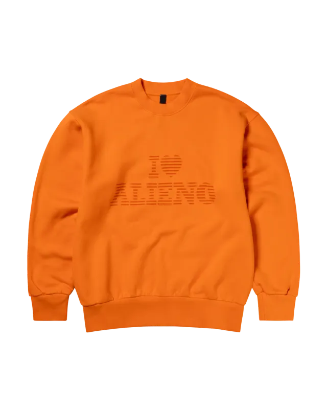 No Problemo I Heart Sweatshirt bluza portocalie
