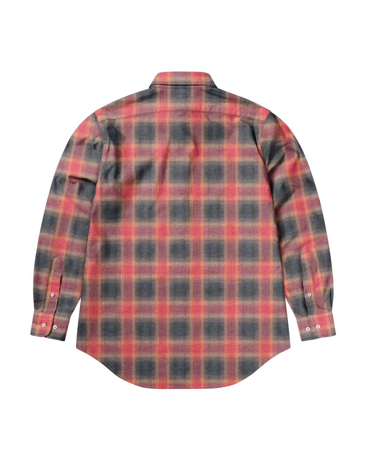 No Problemo Plaid camasa rosie maneca lunga