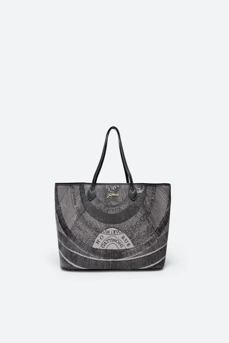 Gattinoni Planetarium Monochrome shopping bag gri 38cm