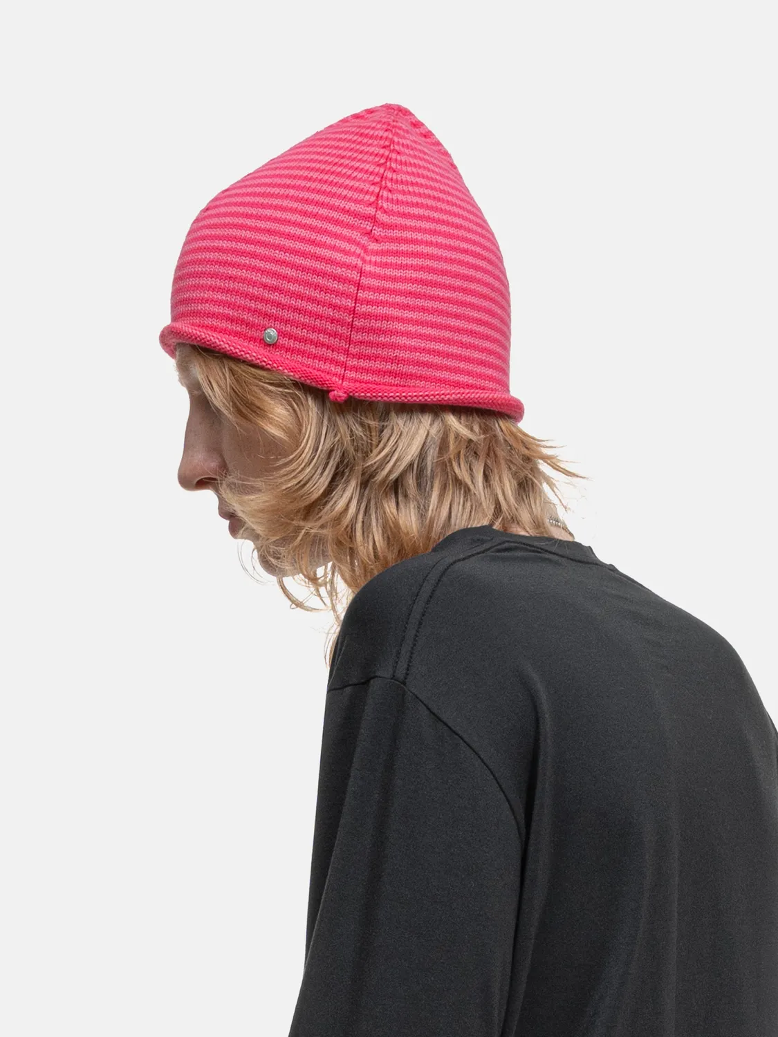Enrage Nomad Beanie caciula roz dungi
