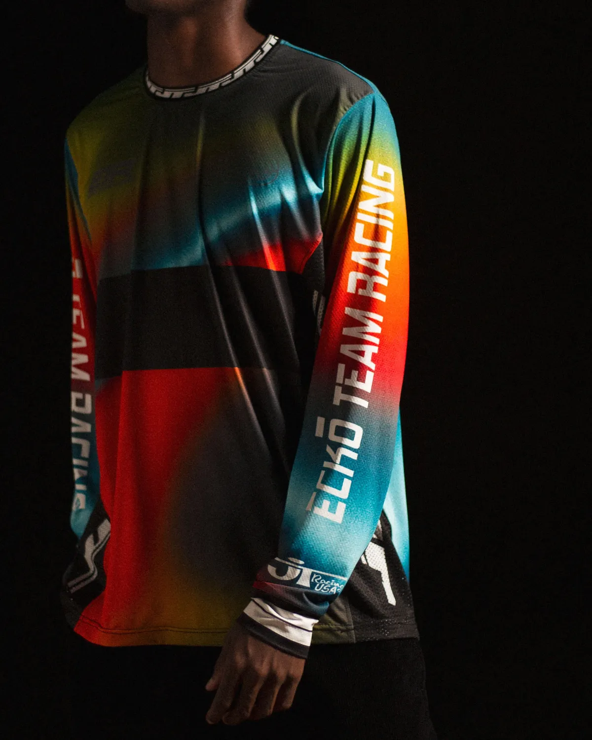 Ecko Red Color Flare tricou motocross maneca lunga