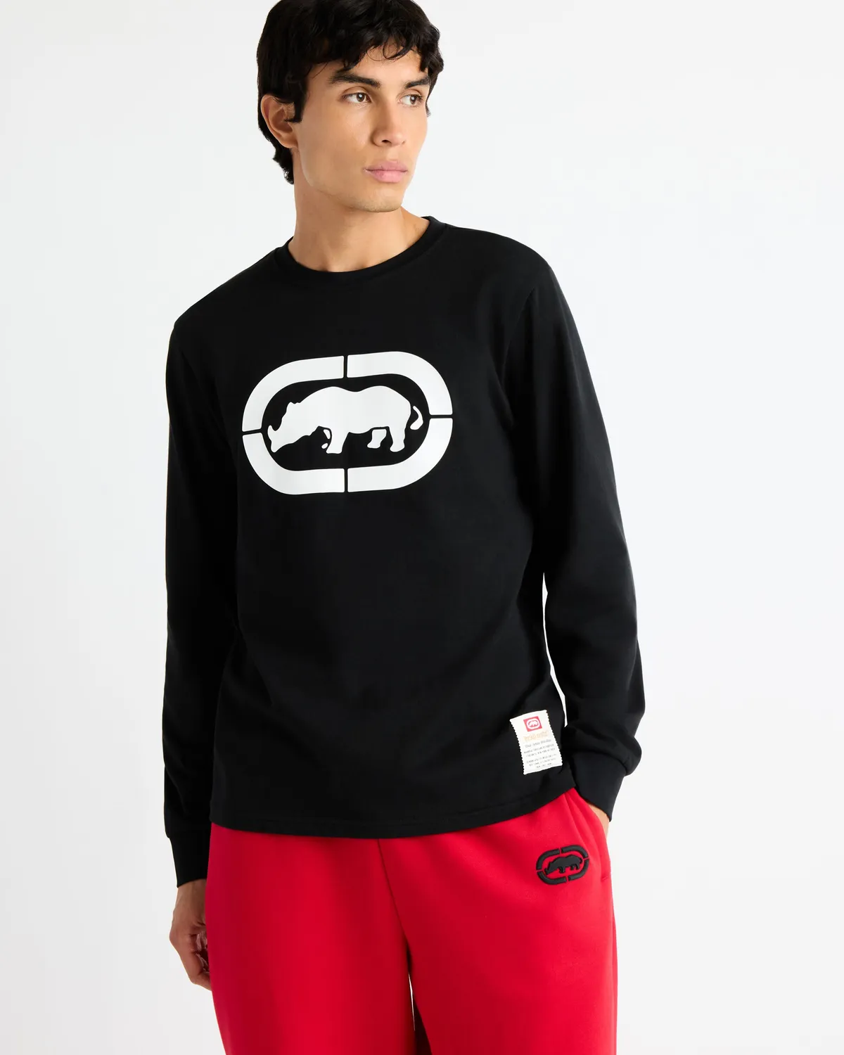 Ecko Red Classic Rhino Long Sleeve Tee bluza bumbac