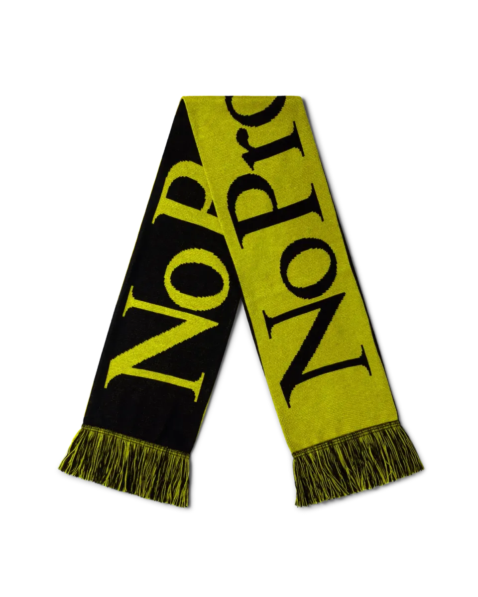 No Problemo Scarf fular galben tricotat