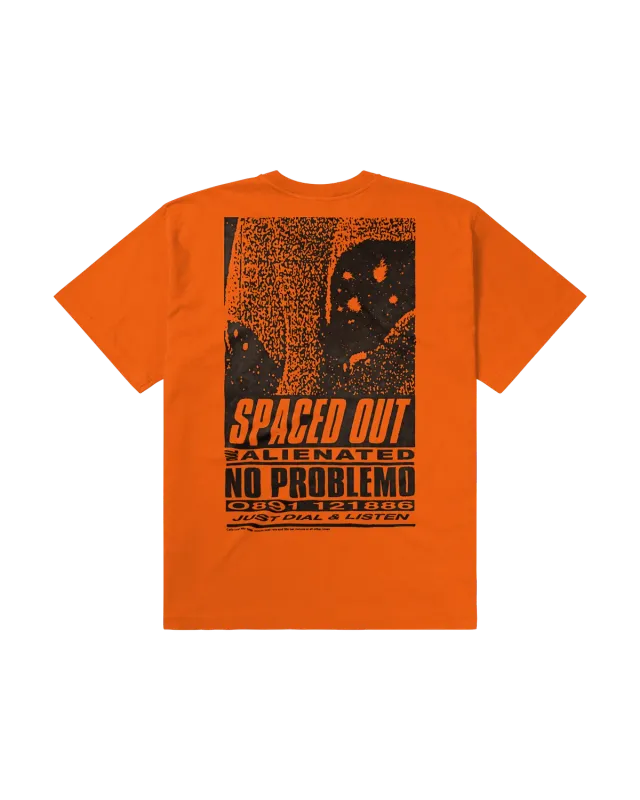 No Problemo Spaced Out tricou portocaliu bumbac