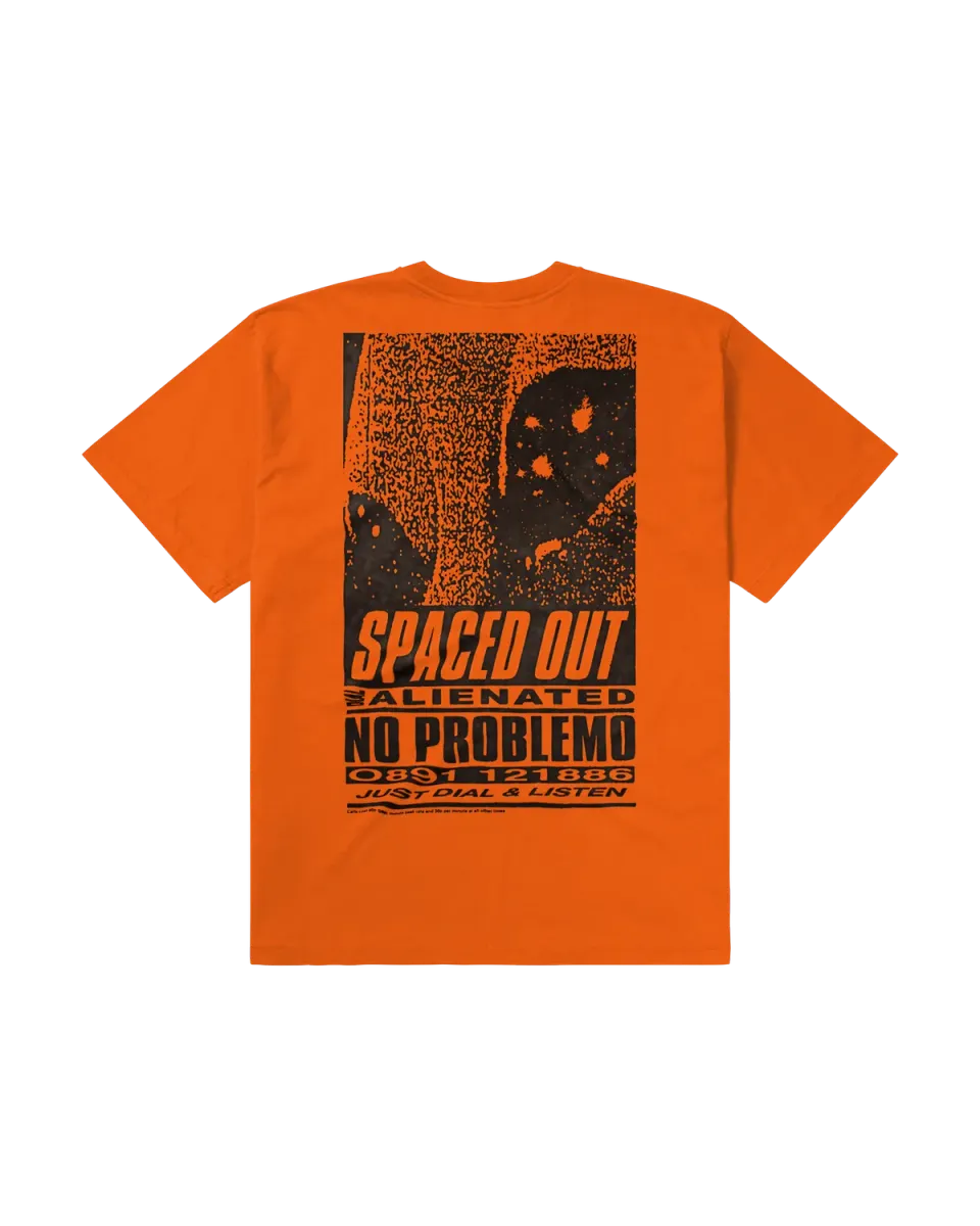 No Problemo Spaced Out tricou portocaliu bumbac