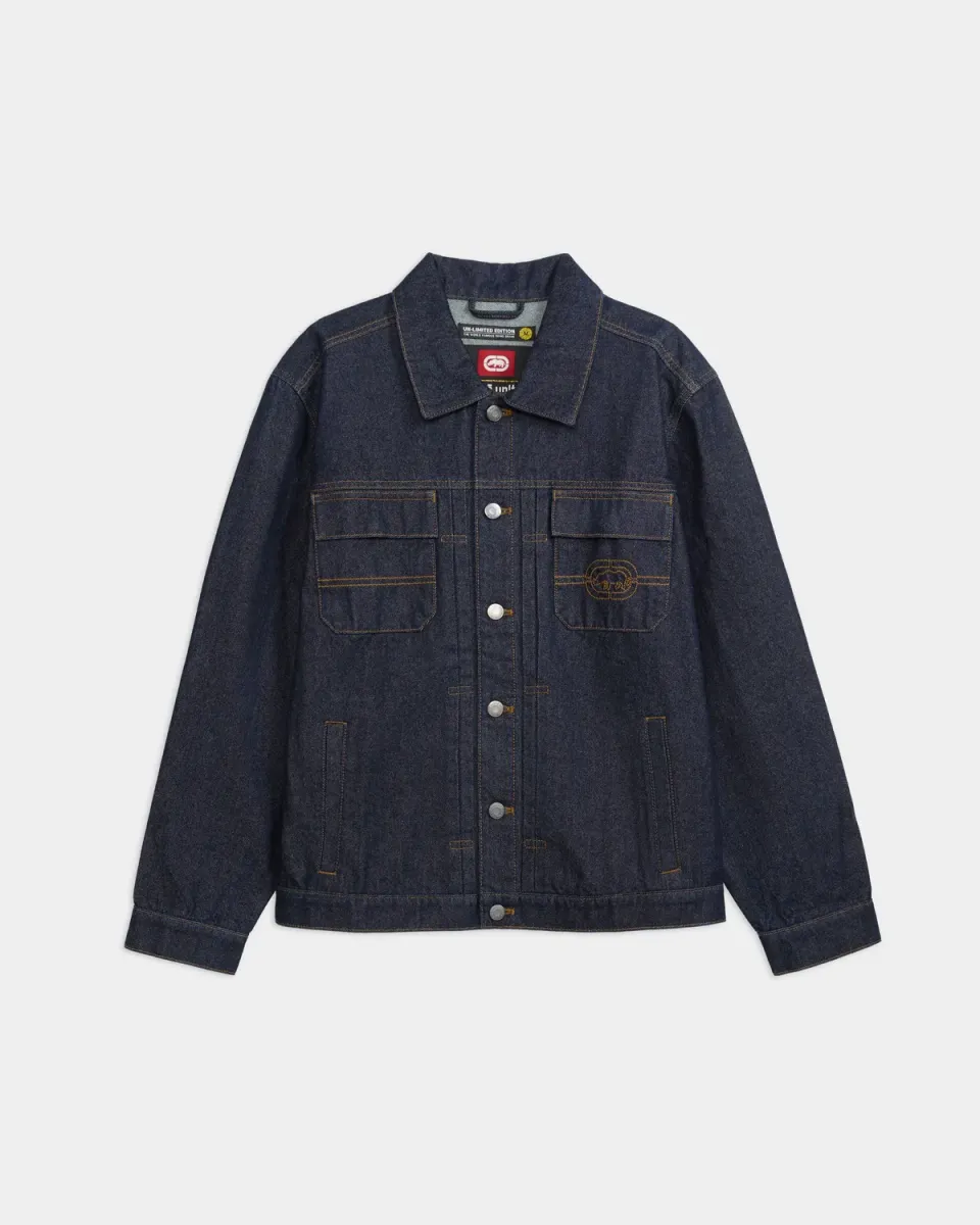 Ecko Red Lakewood geaca blugi bumbac cu elastan